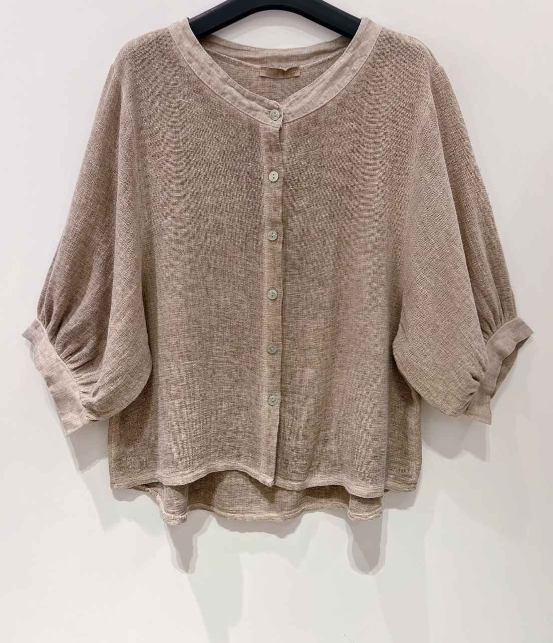 Hemd Luna Caramel - Leinenmix