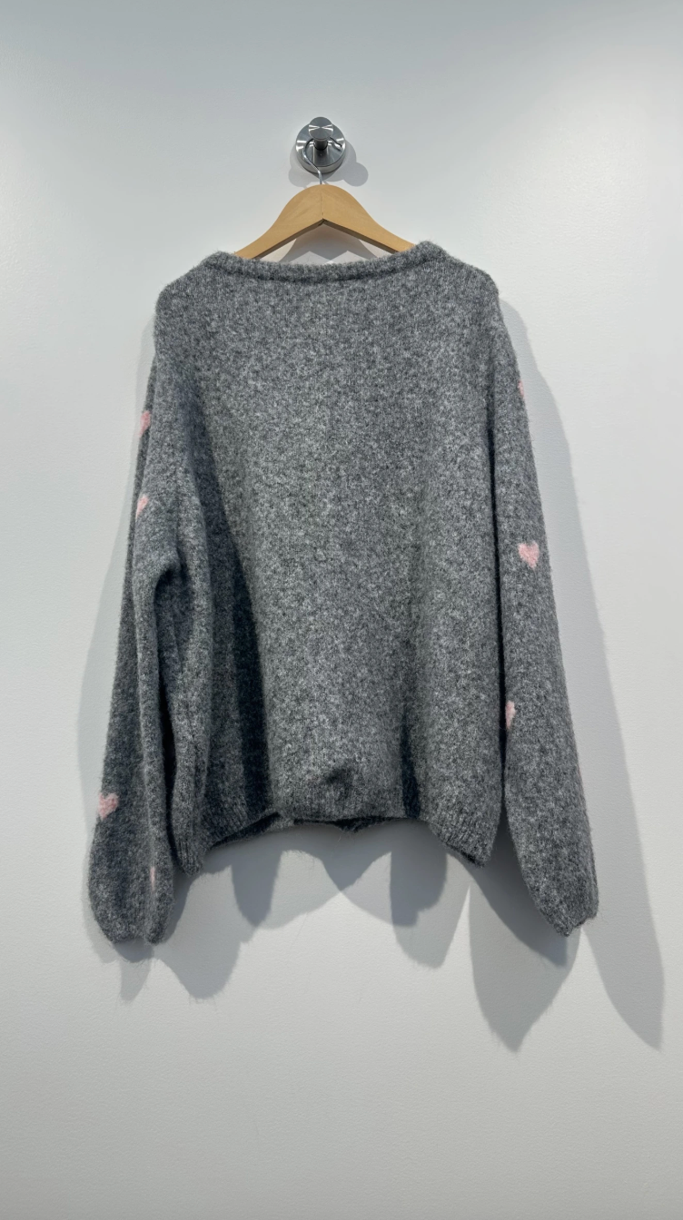 Cardigan Alpaka - Herzen