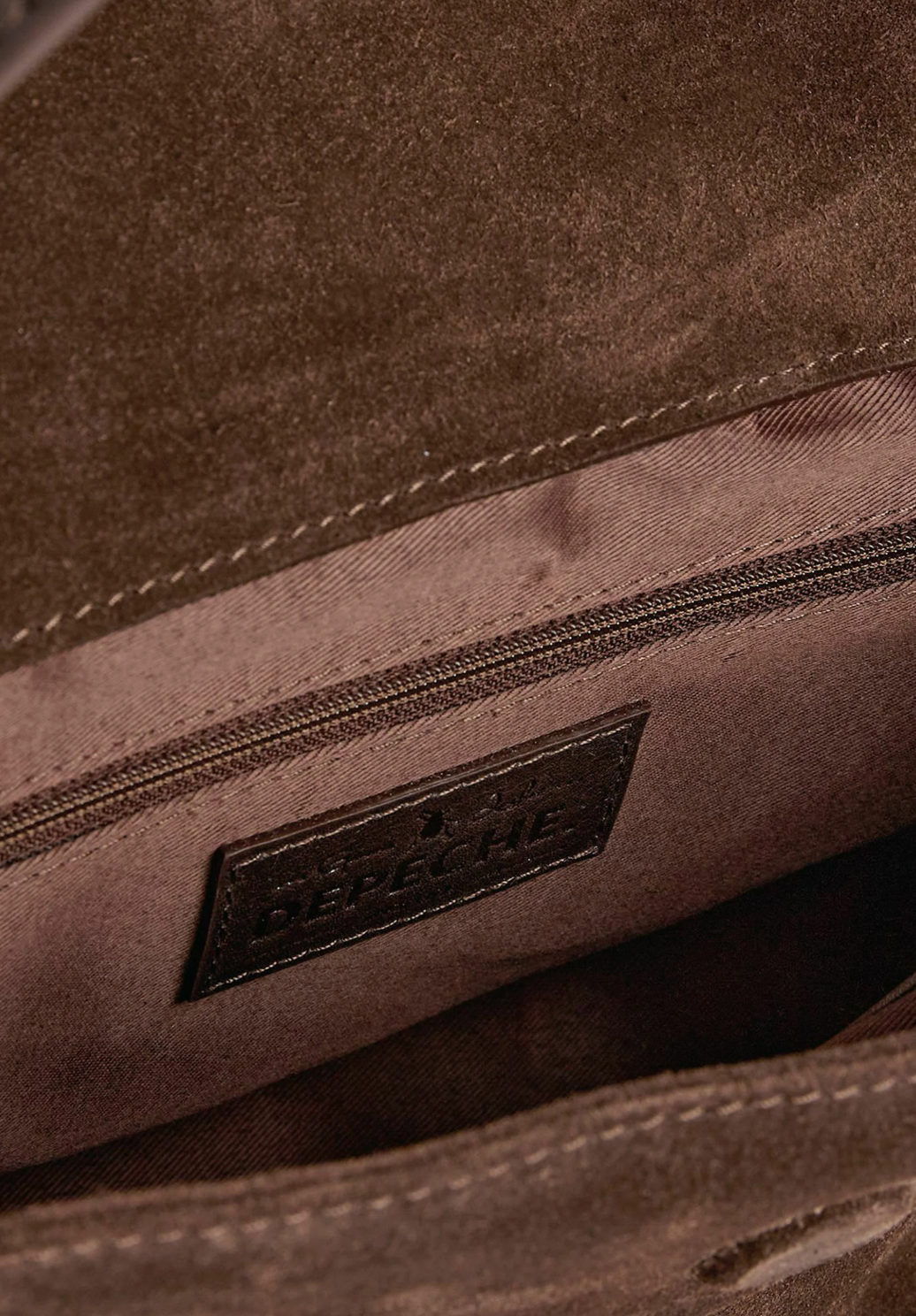 Handtasche Wildleder choko