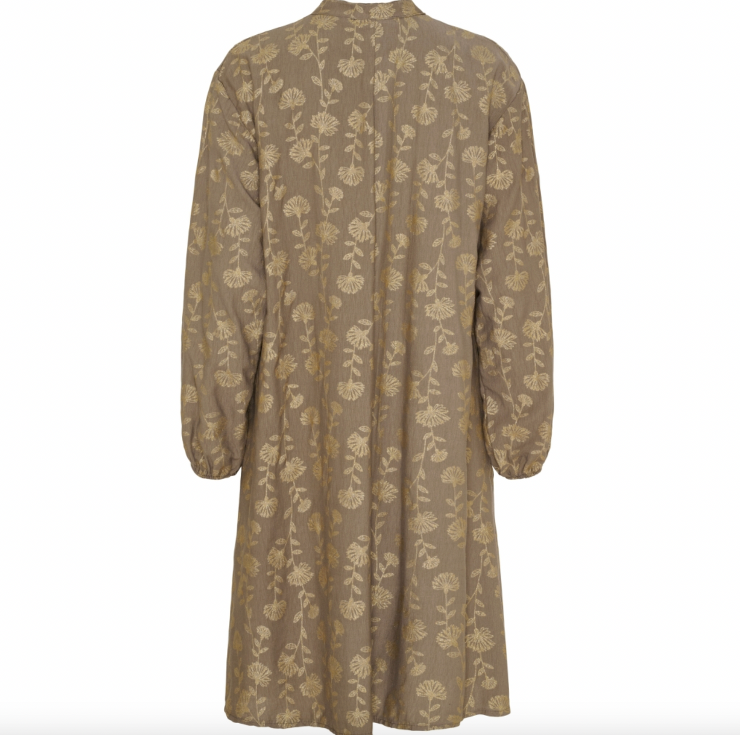 Kleid mit goldenem Print