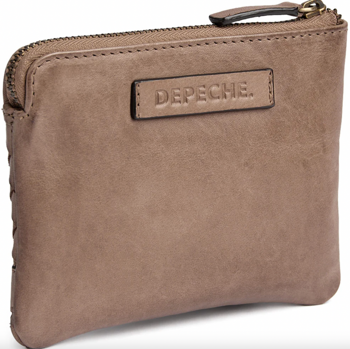 Portemonnaie Sofya - handgeflochten Dark Taupe