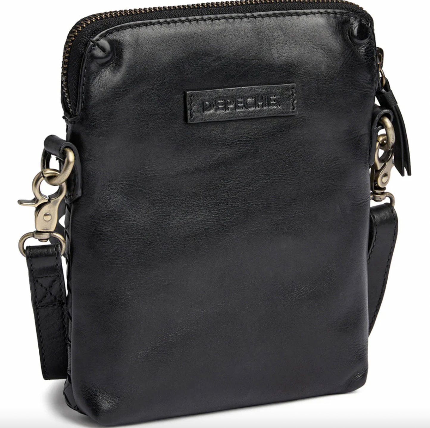 Handytasche Sofya - handgeflochten schwarz