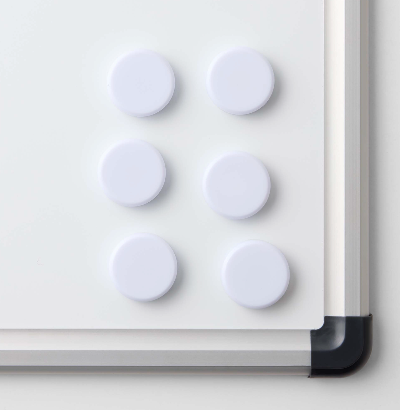 Magnete für Whiteboards - Weiß 6 Stk