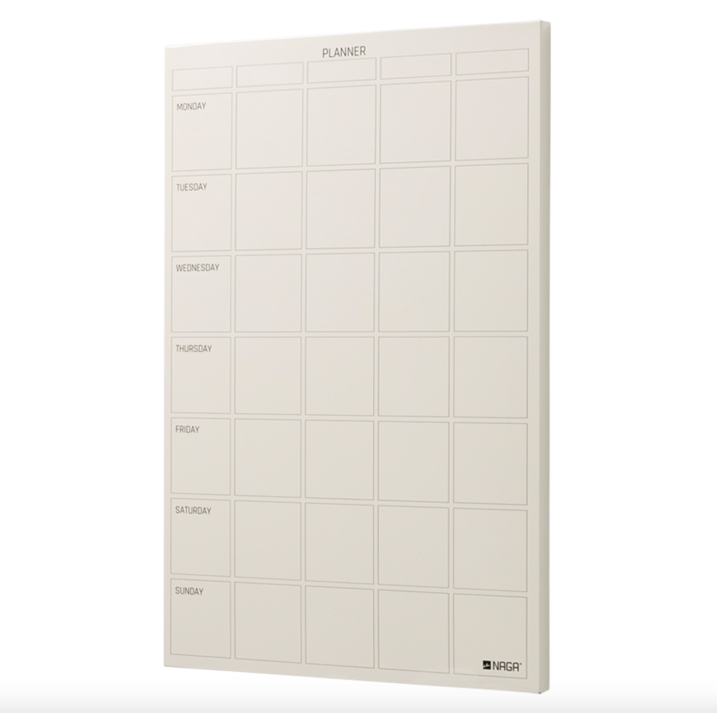 Magnettafel beige - Wochenplaner