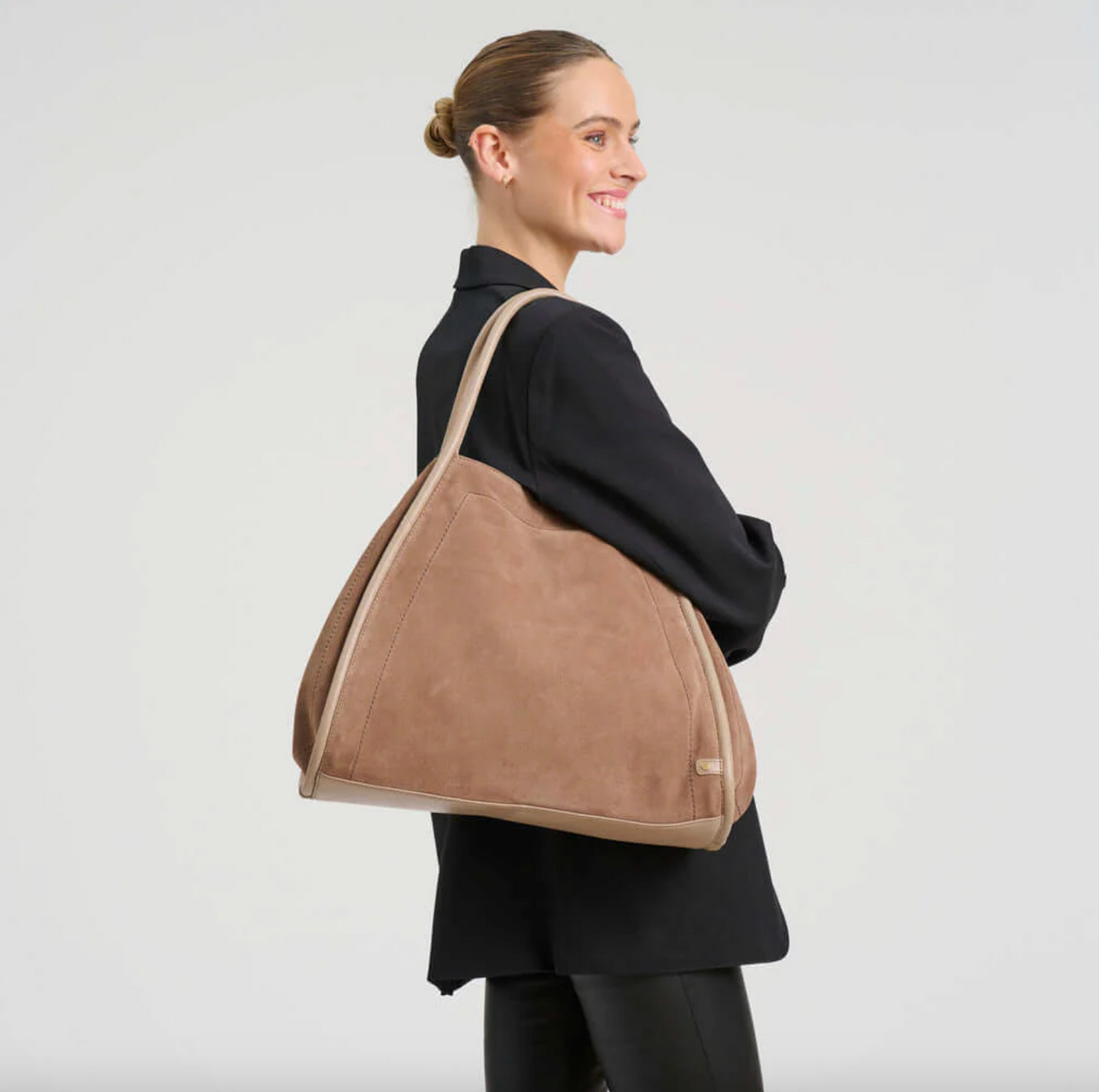 Shopper Wildleder - Taupe