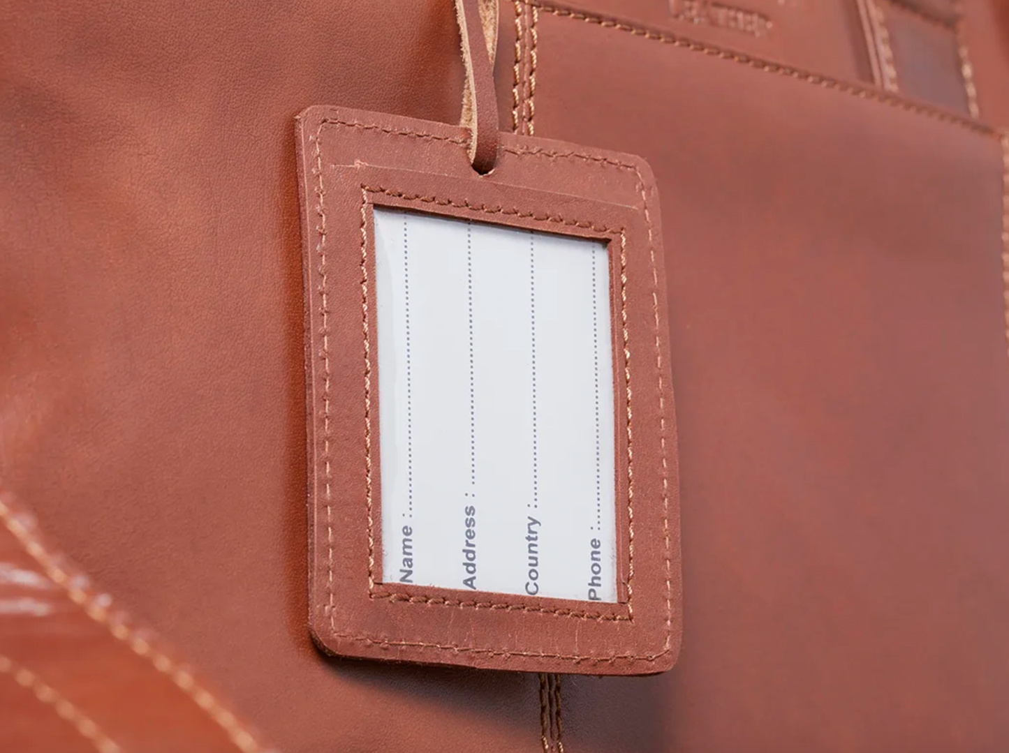 Laptop-Tasche MELLO - Cognac-Leder