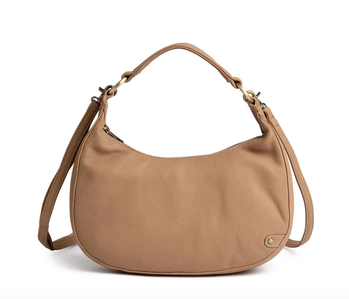 Elegante Crossover / Handtasche - Camel