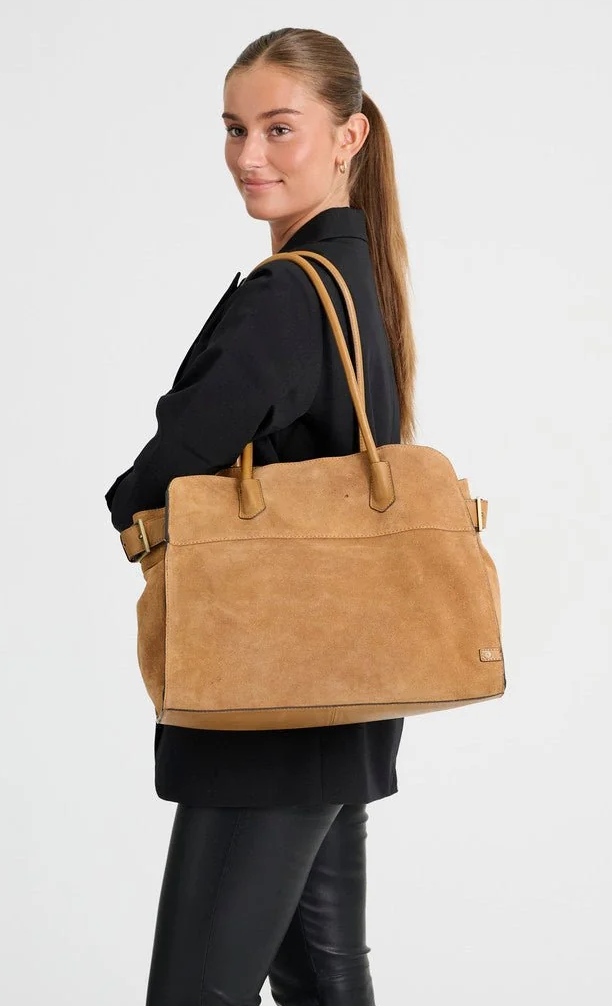 Wildleder-Shopper - Madrid