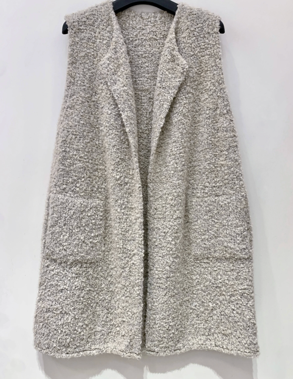 Weste Bouclé - Beige
