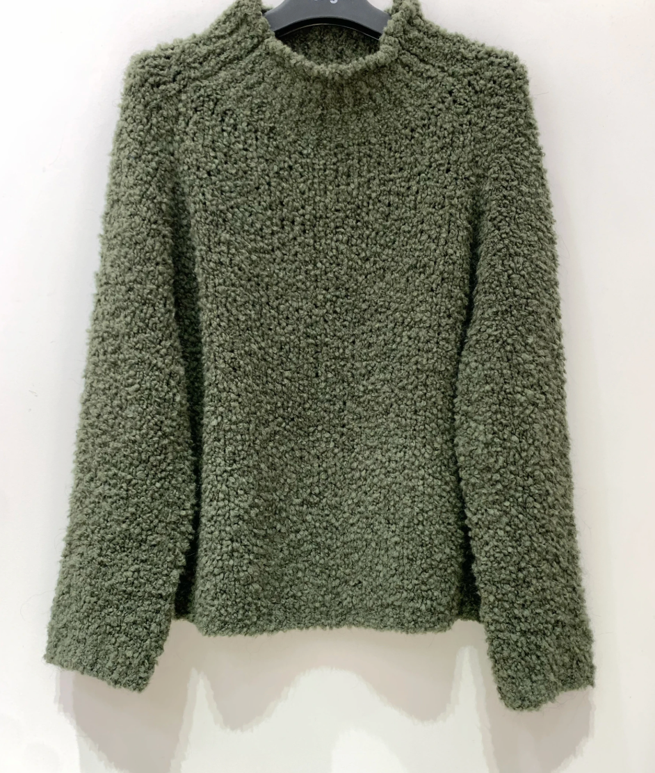 Strick Bouclé Khaki