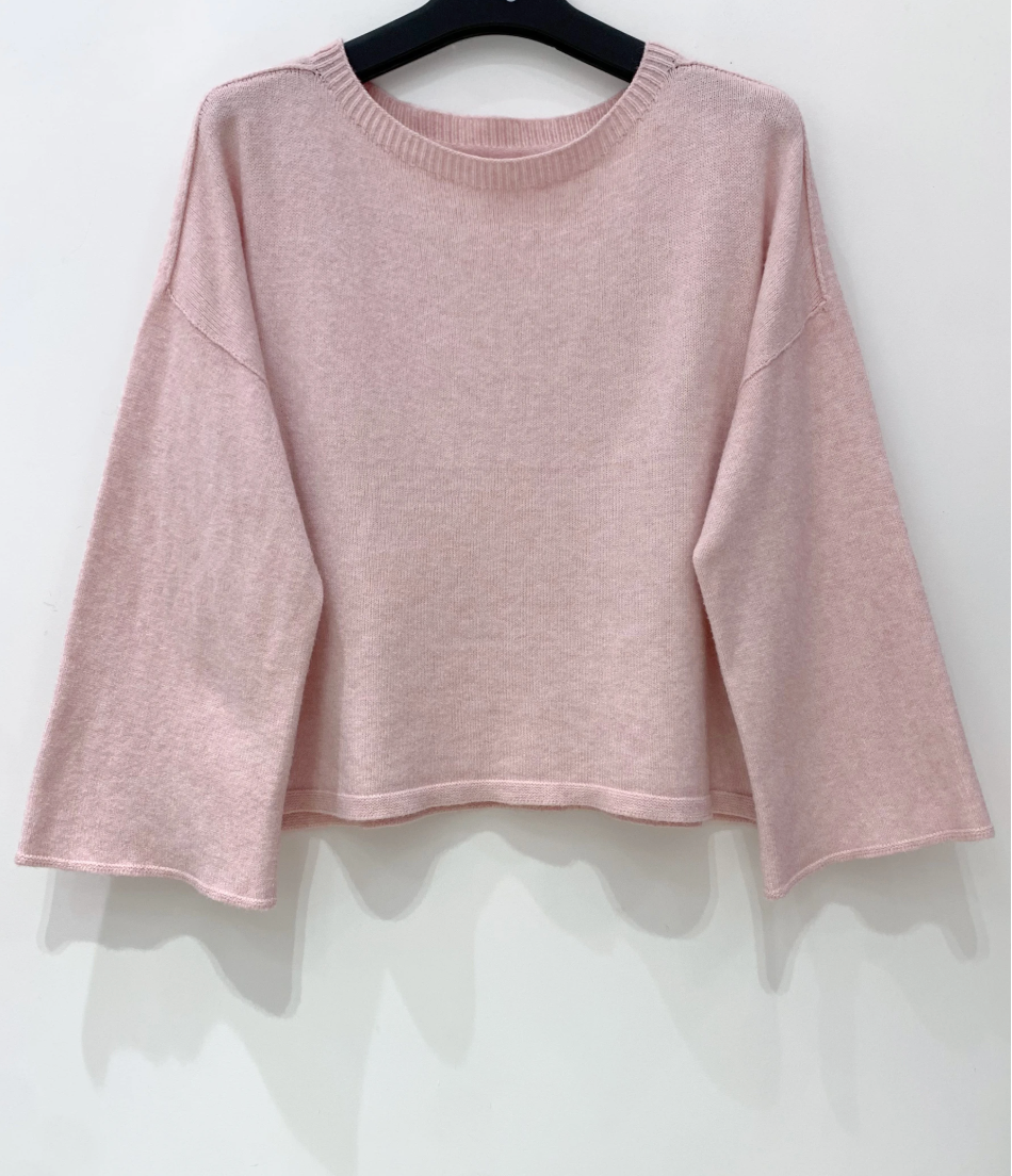 Pullover mit 3/4-Ärmeln - Rosa
