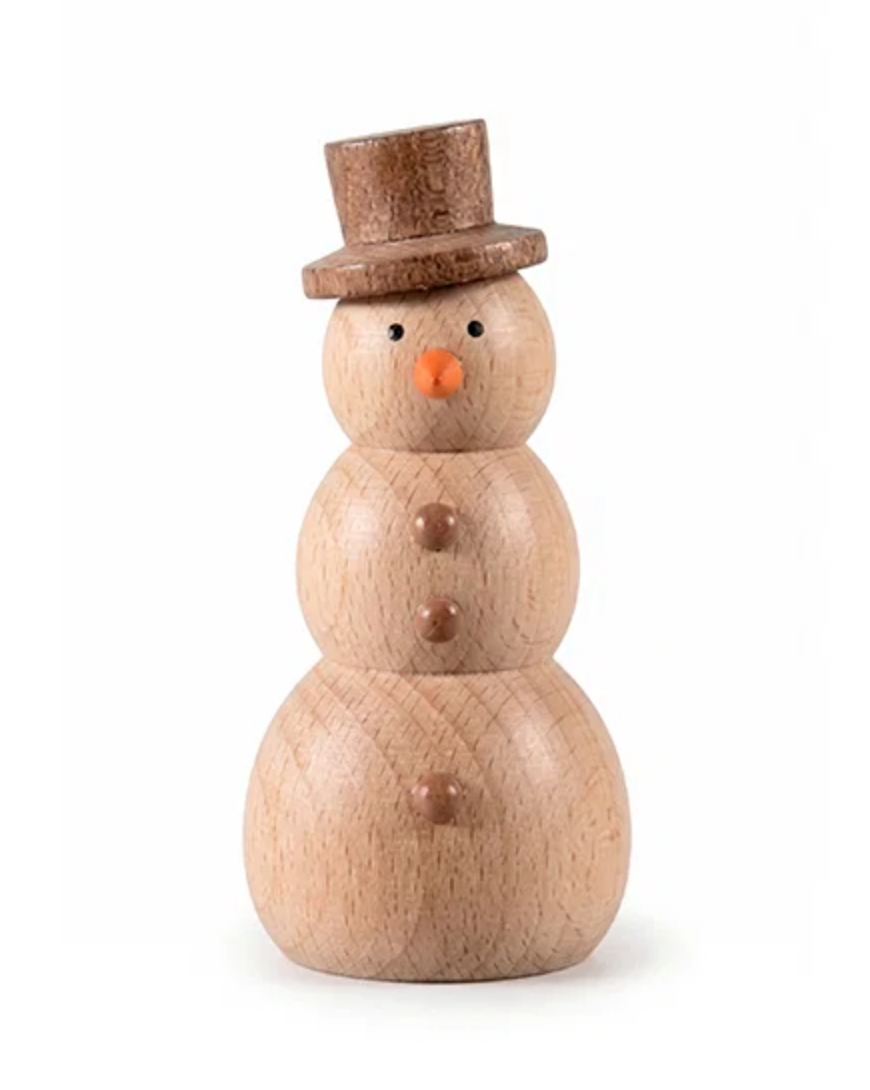 Schneemann - wood – dekorative Figur
