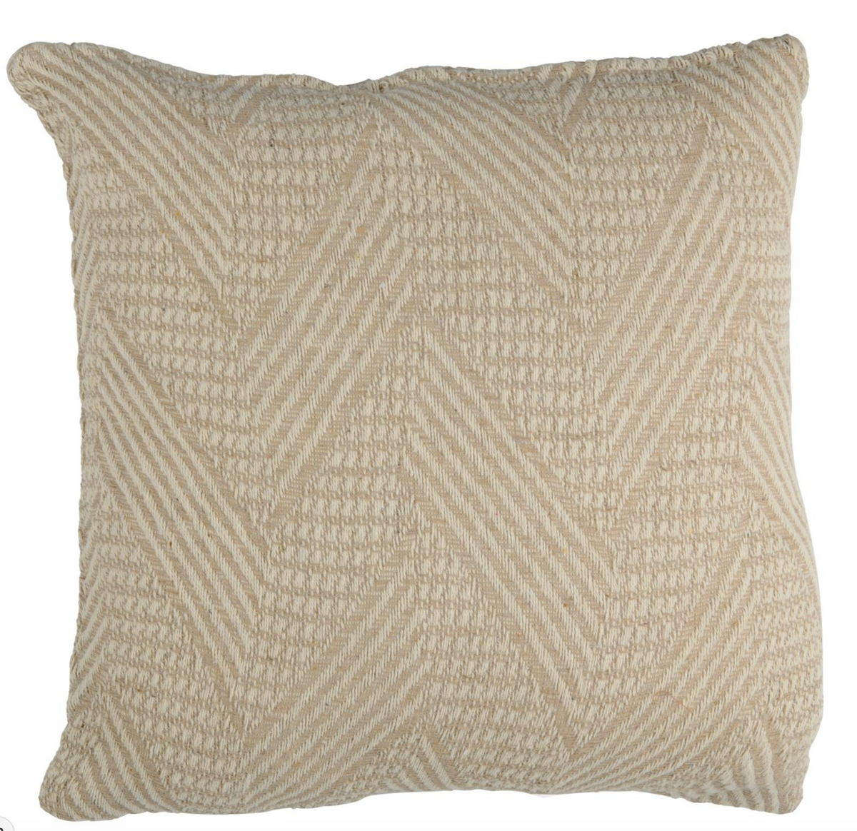 Kissen mit Füllung 45x45 cm - Grafisches Beige