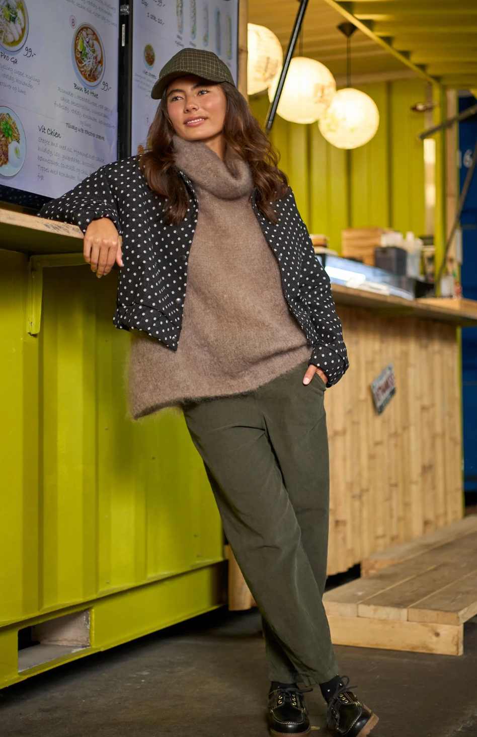 Weste BJOERK - Taupe – Mohair-Mix