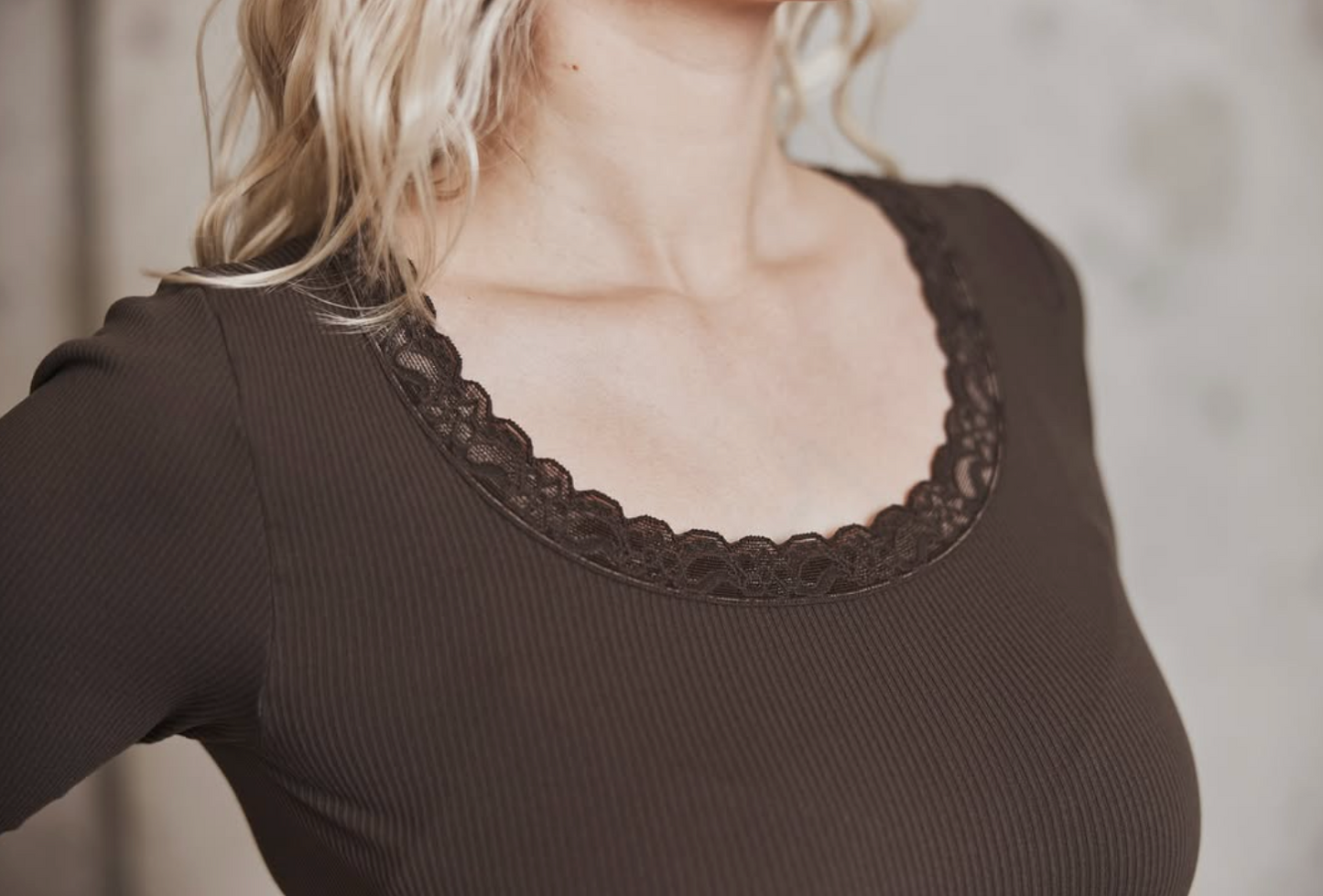 Bluse Frida Mikrofaser - Caffe