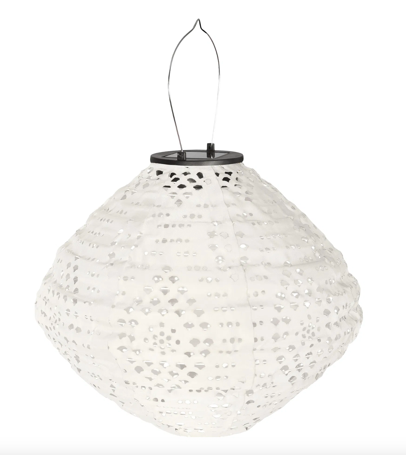 Lampe mit Solarzellen - White