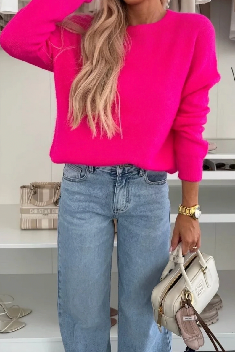 Strick LUX Mohair - Pink