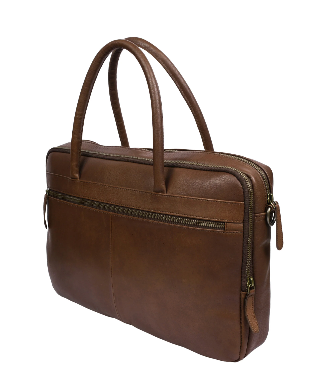 Laptoptasche Faust doppelt - Dark brown