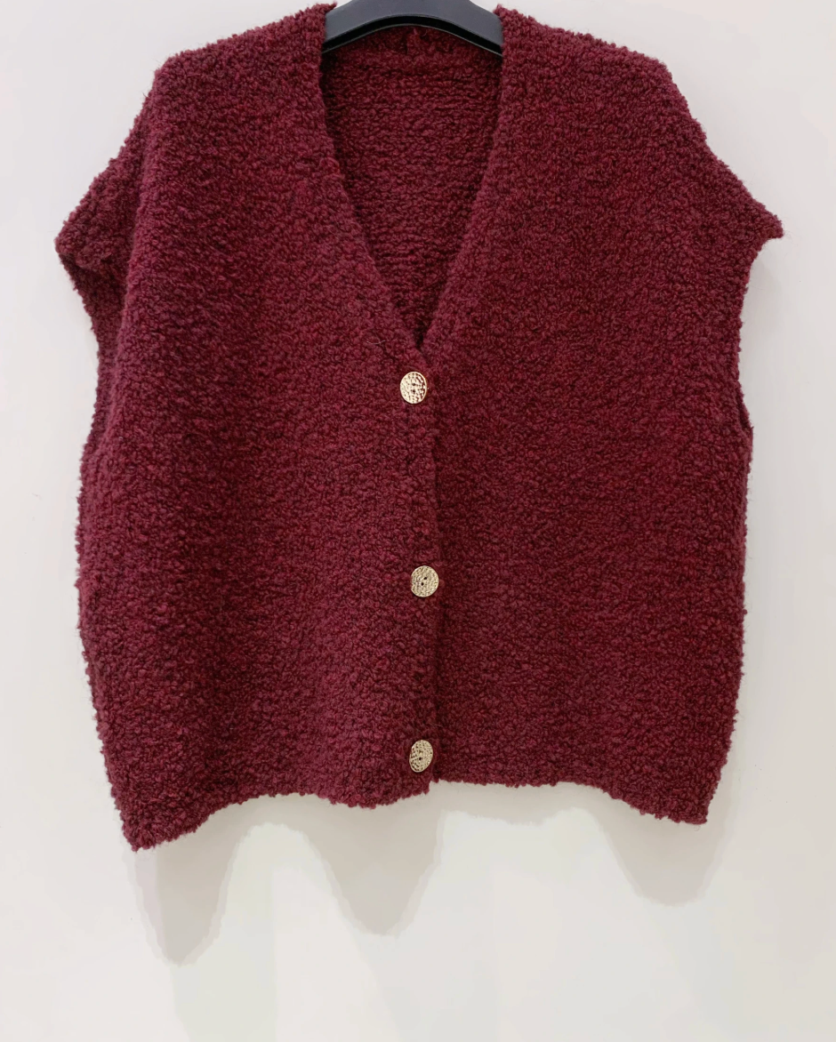 Weste Bordeaux