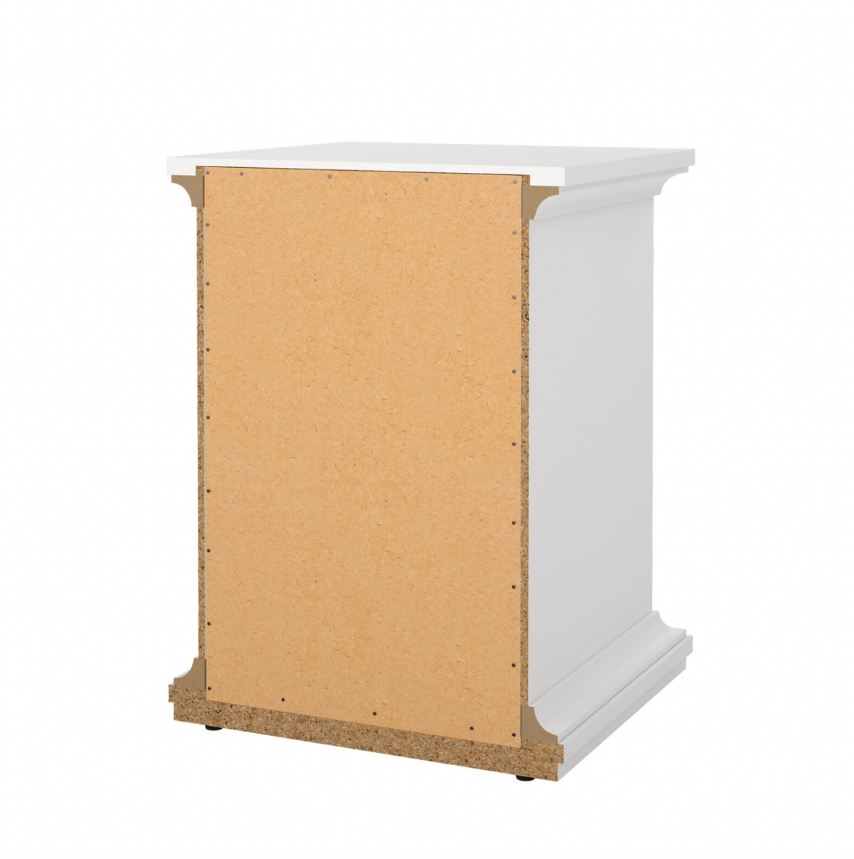 Nachttisch Paris White – 2 Schubladen