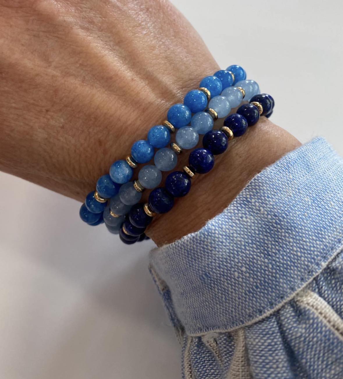 Armbånd Mollie – Blue mix - VIAMAJA.DK
