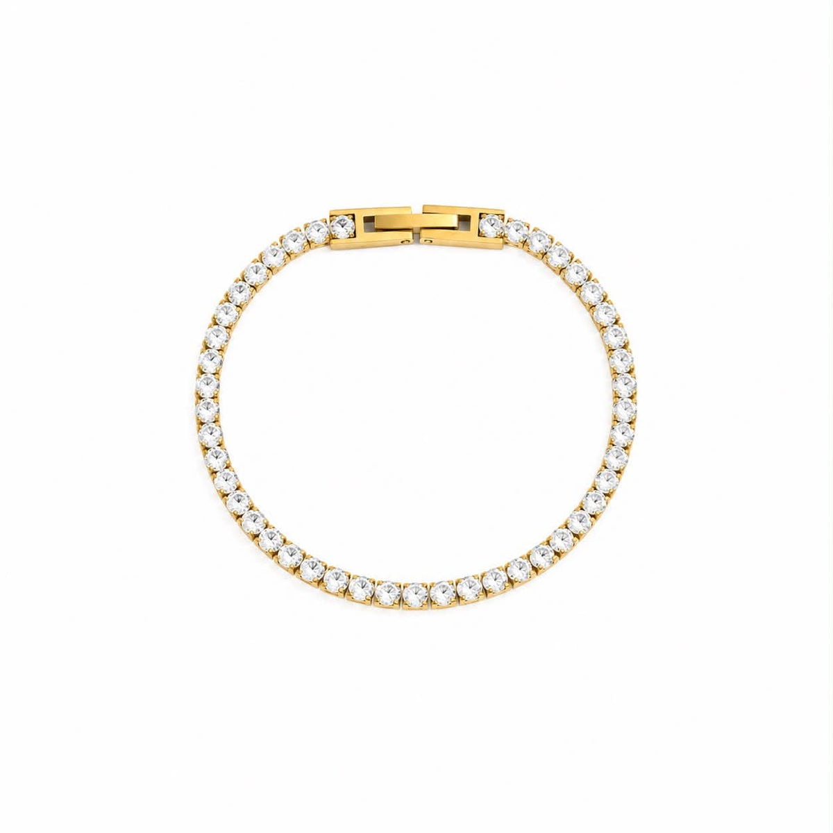 Tennisarmband Rinna vergoldet – Zirkonia