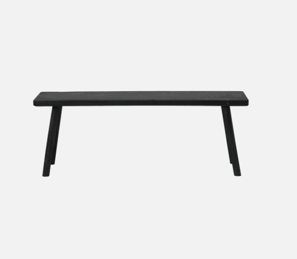 Bænk - Sort træ 120cm - VIAMAJA