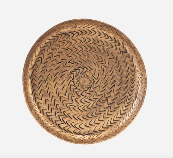 Bakke med mønster i messingfinish - Mellem - VIAMAJA