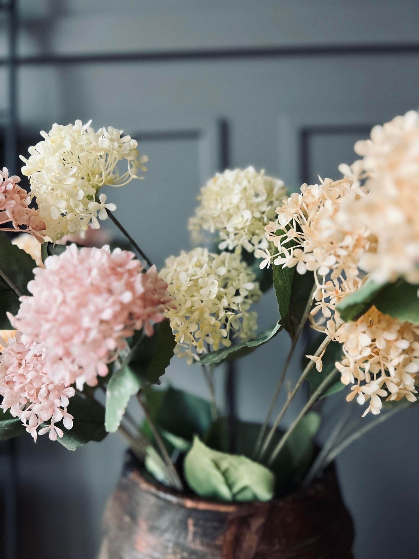 Blomst i duset farver 67cm - Mix farver - VIAMAJA.DK