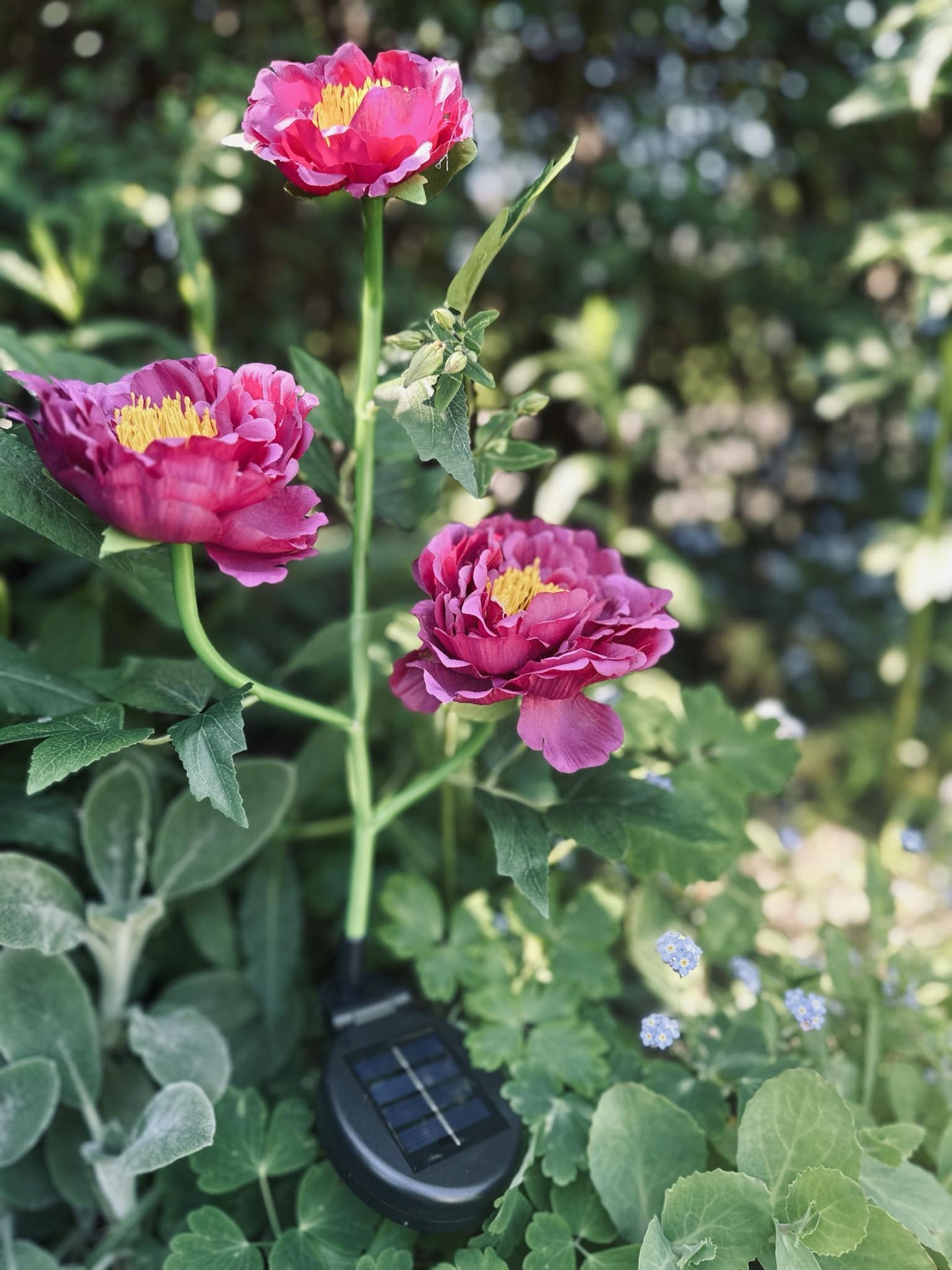 Blomst med solceller – Pink - VIAMAJA.DK