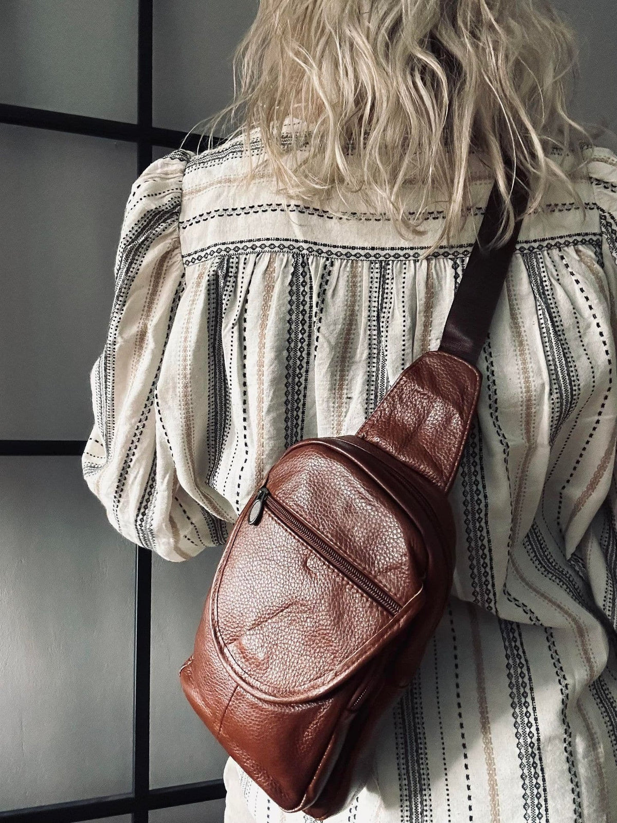 Bodybag Brown leather - VIAMAJA