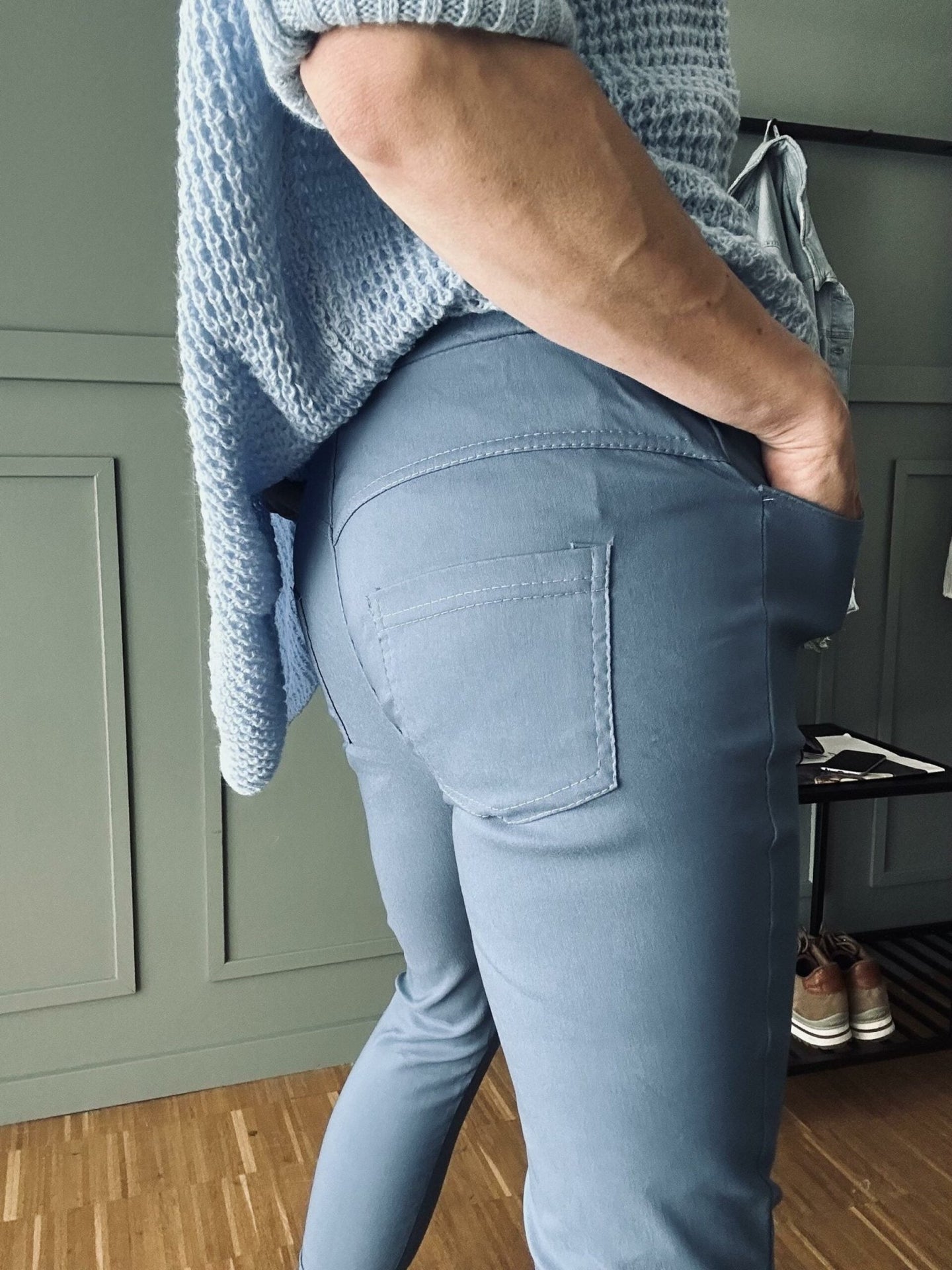 Bukser med stretch – Blue - VIAMAJA.DK