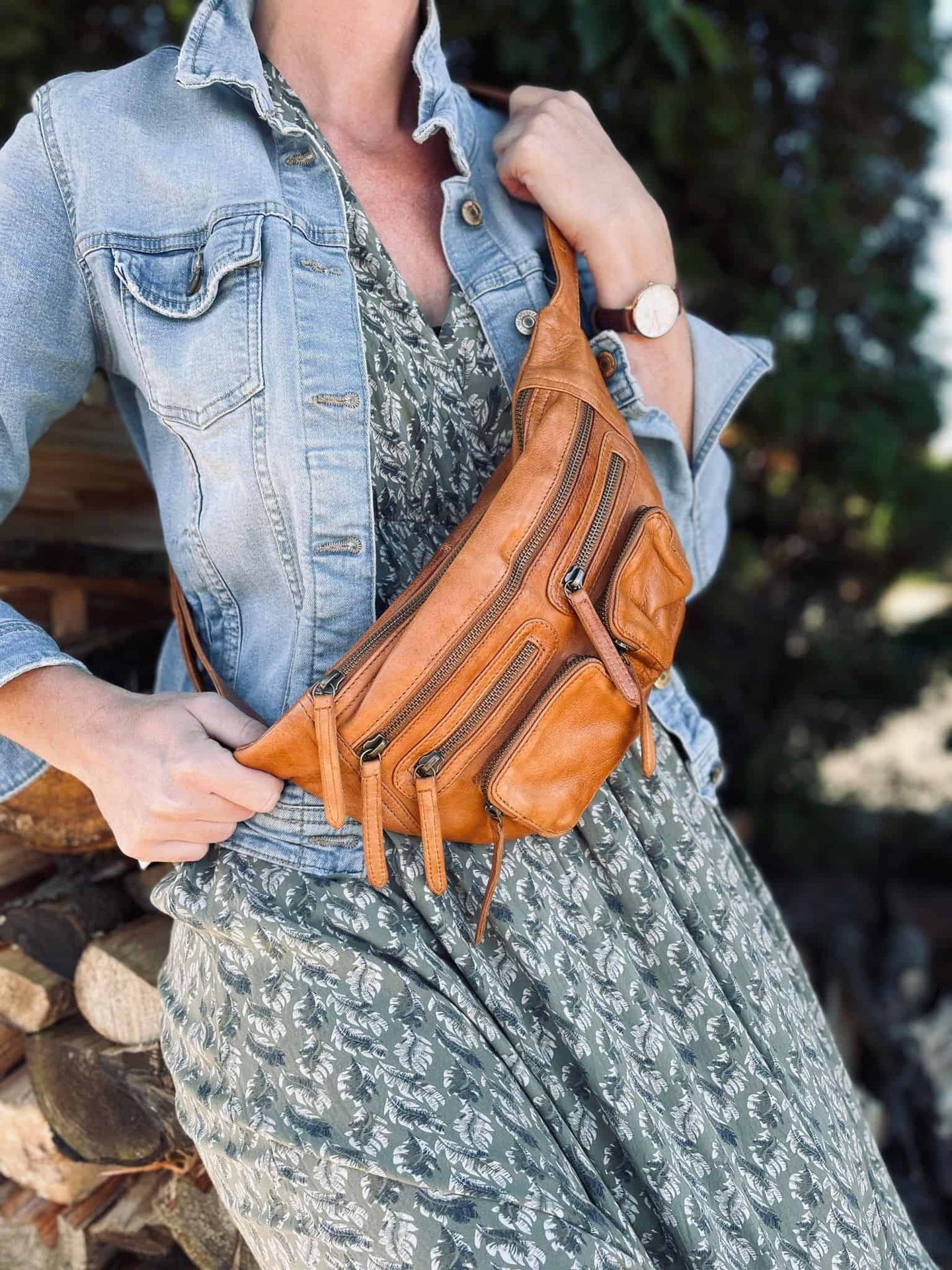 Bumbag RAW – Cognac - VIAMAJA.DK