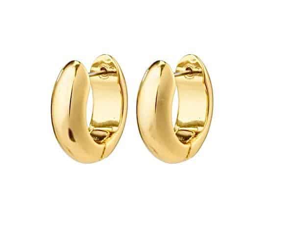 Chunky hoops 14 karat guldbelagt - VIAMAJA