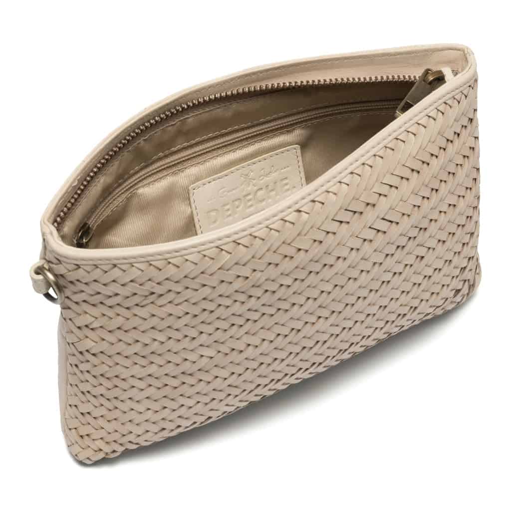 Clutch - ANNA med flettede detaljer - Sand - VIAMAJA