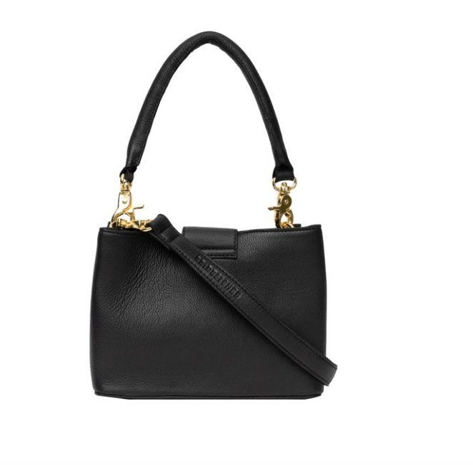 Crossbody Lux Big – Black / gold - VIAMAJA.DK