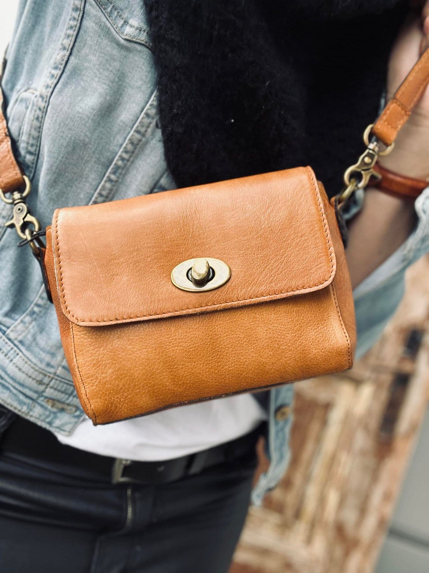 Crossover LUX Cognac - Small - VIAMAJA.DK
