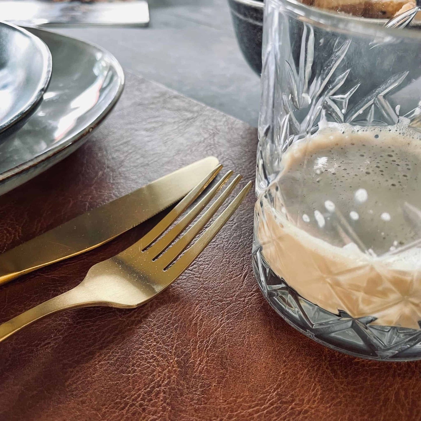 Dækkeserviet 30x45 - Cognac - VIAMAJA.DK