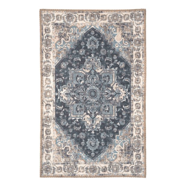Dørmåtte vintagelook Blå 50x80cm - VIAMAJA.DK