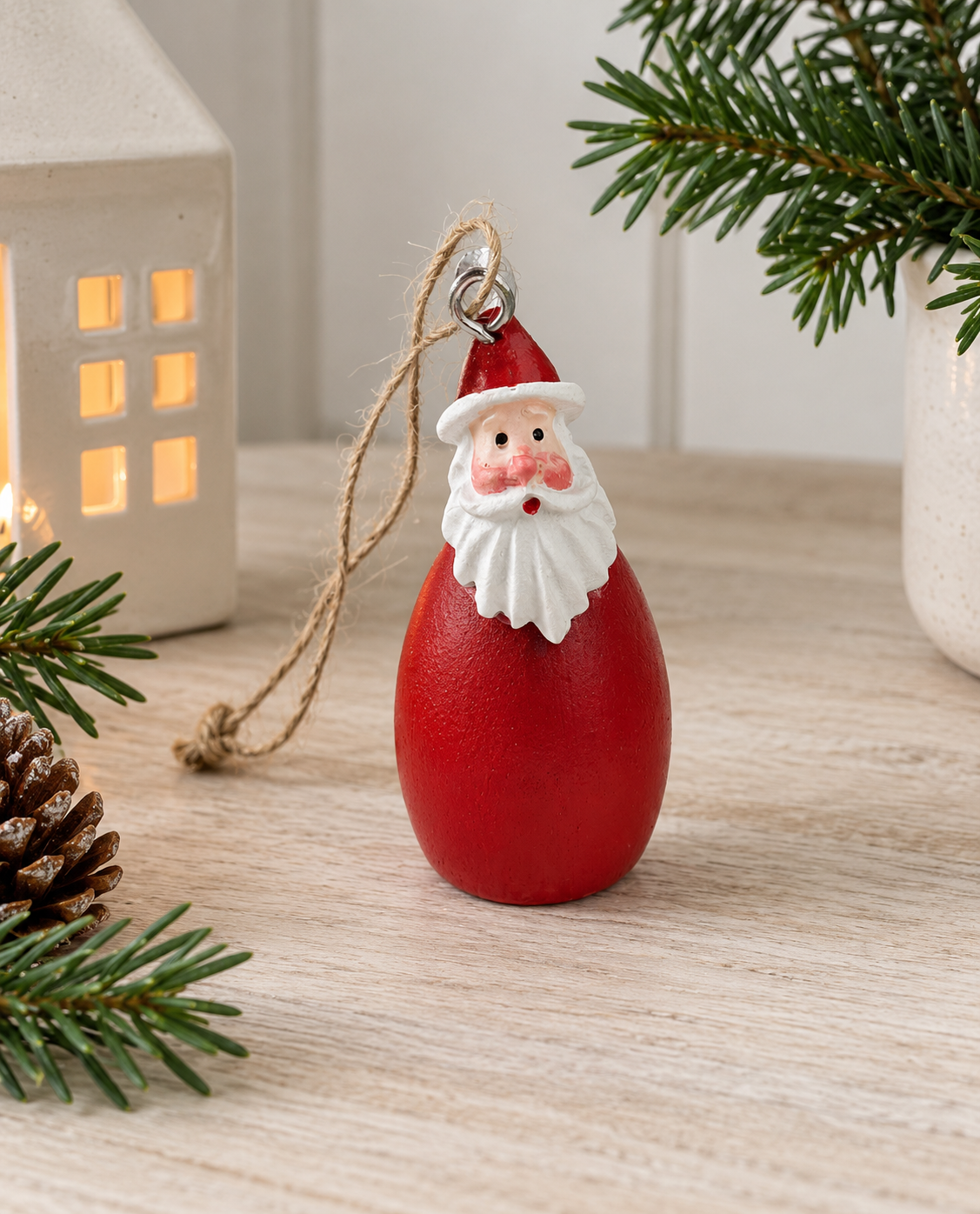 Anhänger Weihnachtsmann - wood