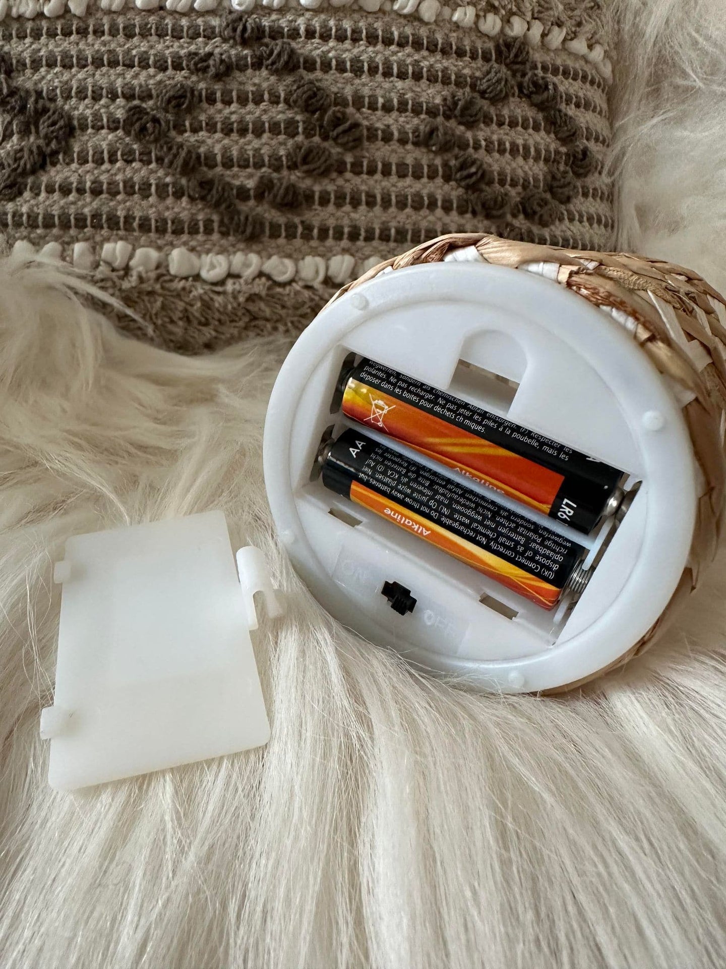 Flaske med led lys – White - VIAMAJA