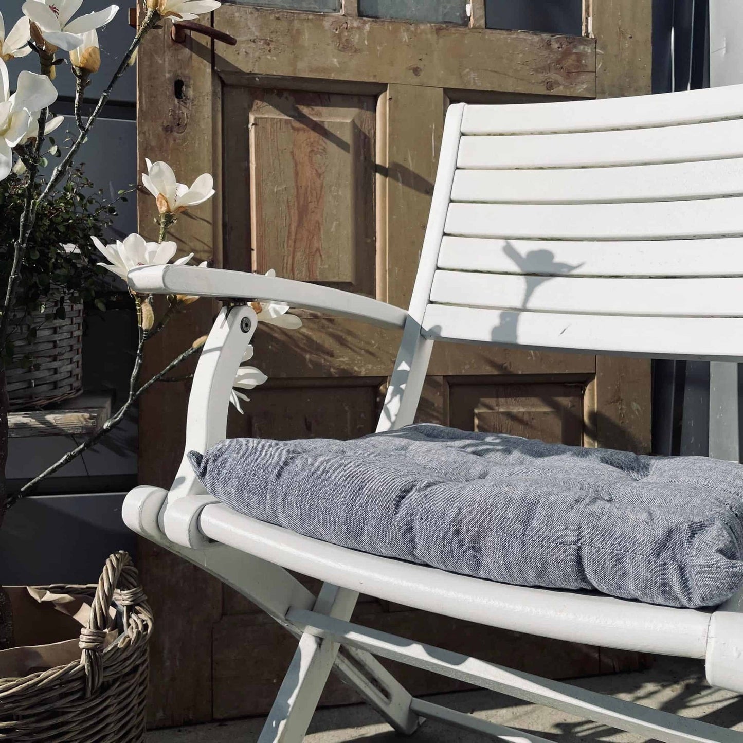 Futon hynde – Støvet Blå – 40×40 - VIAMAJA