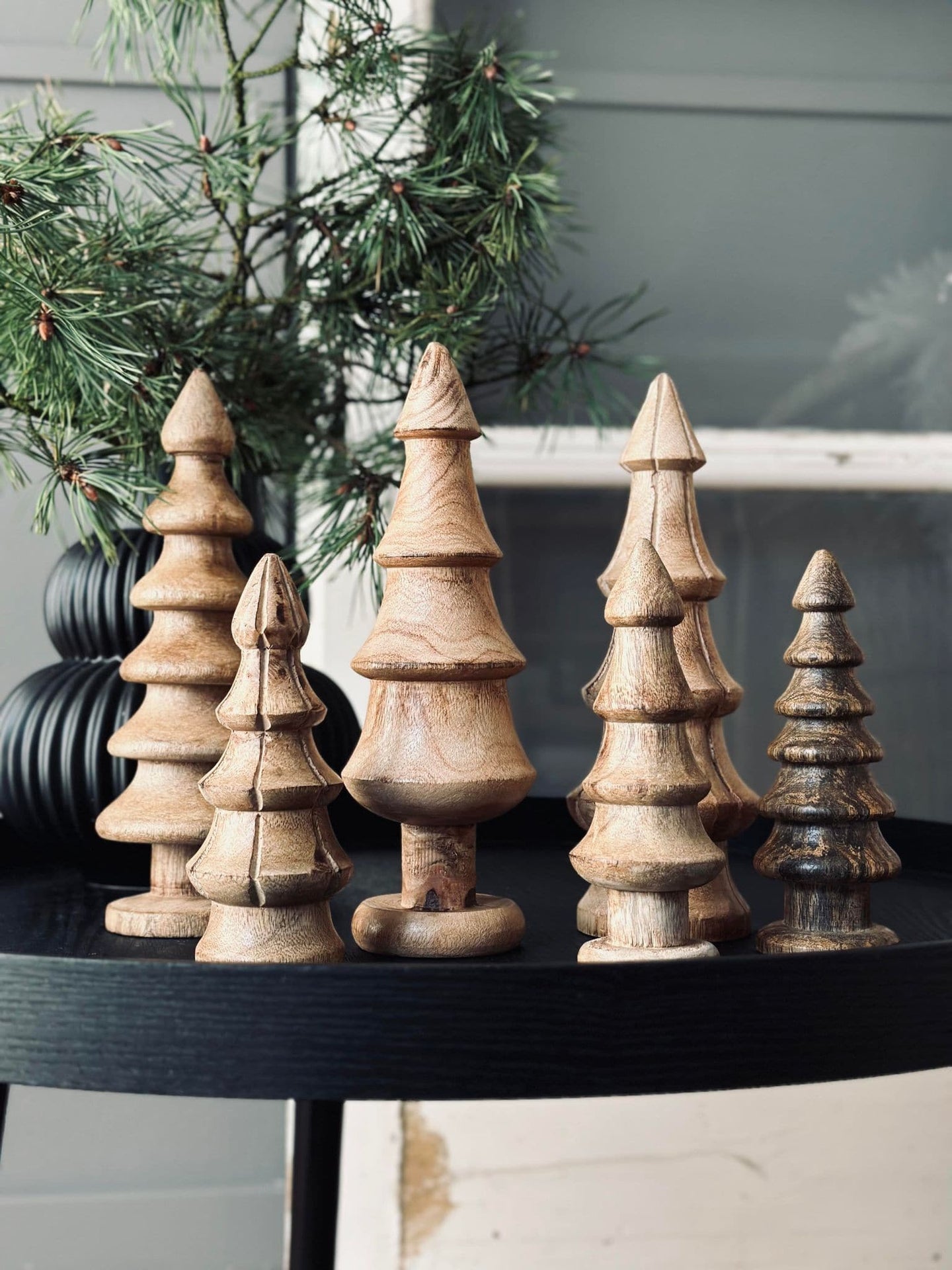 Juletræ Wood mix 15cm - VIAMAJA.DK