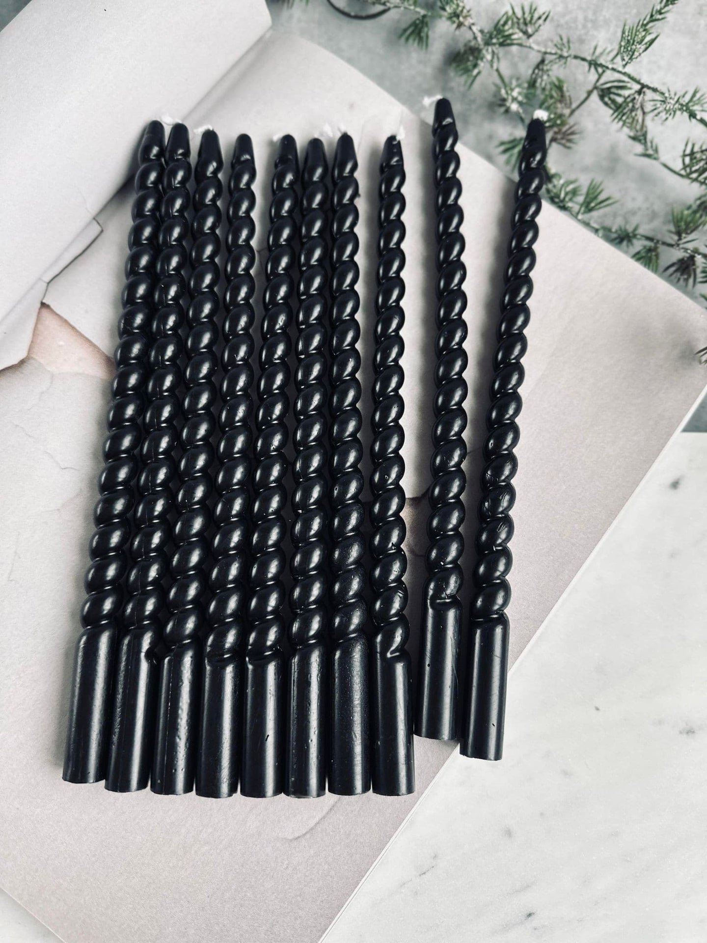 Kertelys 10 stk - Snoet Sort - VIAMAJA.DK