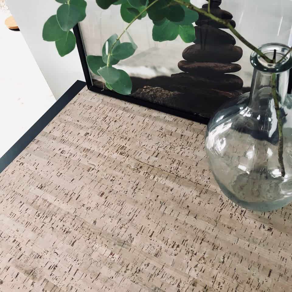 Kork dækkeserviet – Nordic Grey – Stor - VIAMAJA.DK