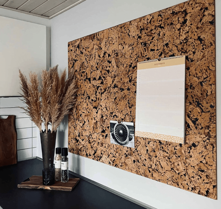Korkplade Luksus BLACK - 60x90 - 8mm - VIAMAJA