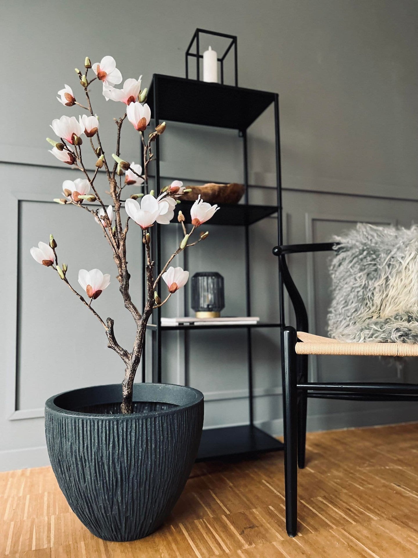 Krukke i plast - Riflet Koks H 30 CM - VIAMAJA.DK