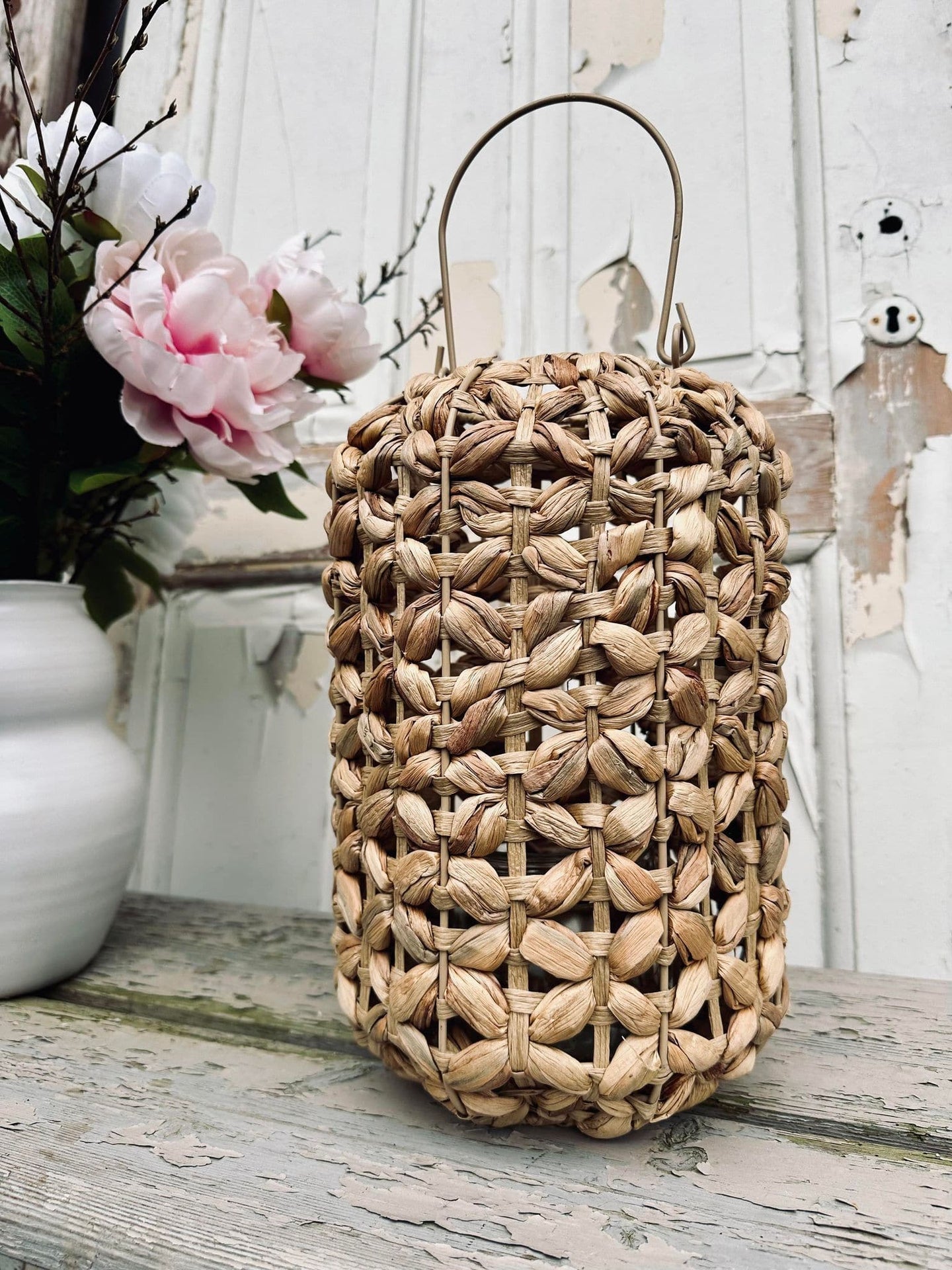 Lanterne i vandhyacint 30cm - VIAMAJA.DK