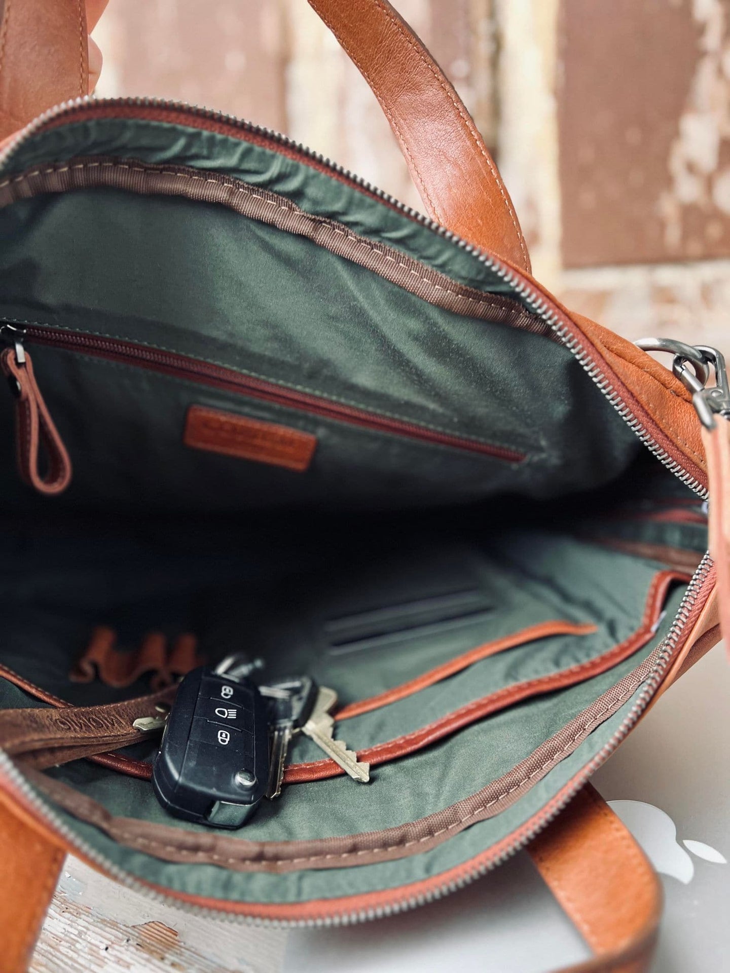Laptoptaske - LUND Cognac - VIAMAJA.DK