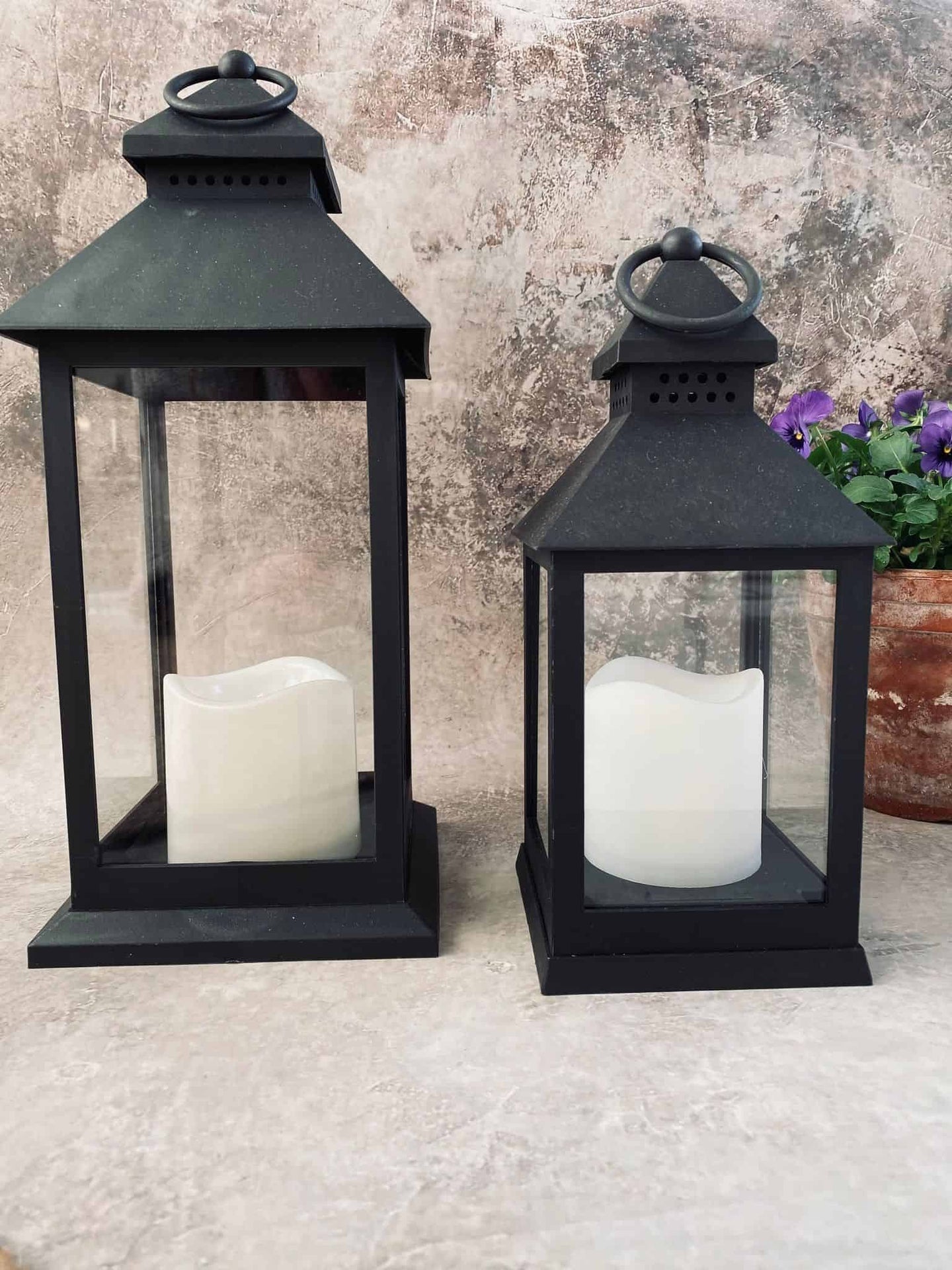 LED lanterne med timer funktion - VIAMAJA.DK